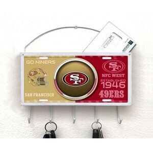San Francisco 49ers Mail Organizer, Mail Holder, Key Rack, Mail Basket, Mailbox